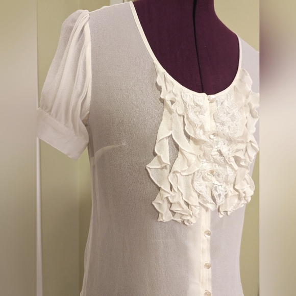 100% Silk Tristan Blouse, Small, EUC - Picture 2 of 7